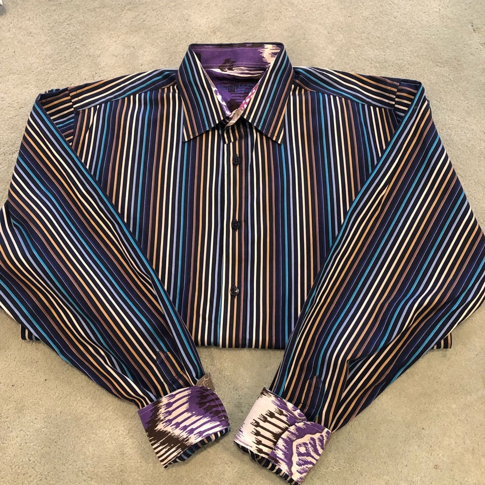 RAGAZZO UOMO Casual Boys Button Down Shirt L